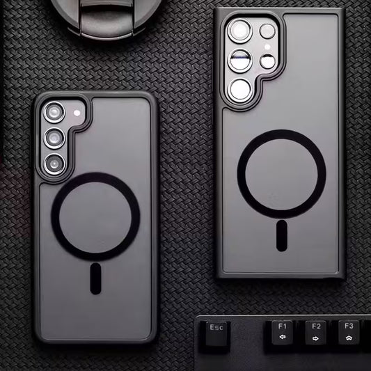 Luxury Magnetic MagSafe Case with Wireless Charging for Samsung Galaxy