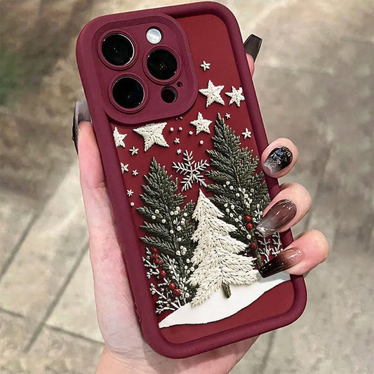 Christmas Red Wine Shockproof Case for iPhone