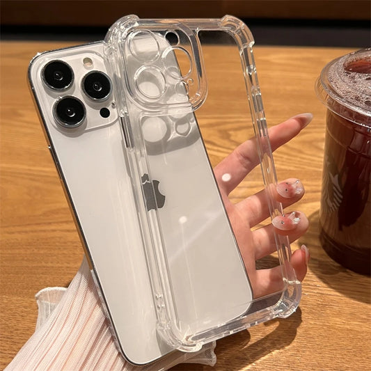 Luxury Shockproof Clear Case for iPhone