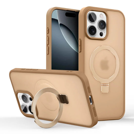 Matte iPhone Case with Full Protection and Magnetic Kickstand
