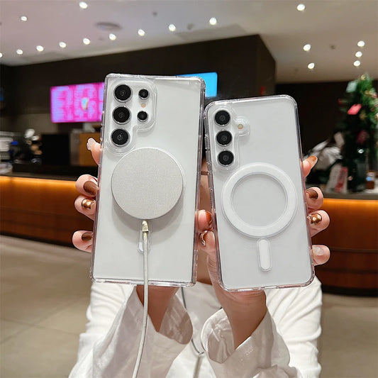 Transparent Magnetic MagSafe Case for Samsung Galaxy